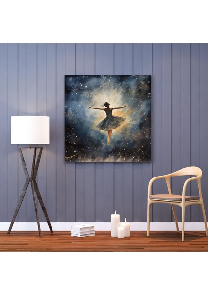 Yıldızlı Rüyalar Balerin Kanvas Tablo - Balerin Kanvas Duvar Sanatı Duvar Dekorasyonu modelleri