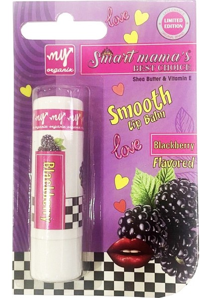 Edolika My Organix Nemlendirici Dudak Bakım Kremi - Böğürtlen