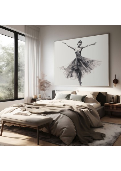 Minimalist Balerin Kanvas Tablo - Balerin Kanvas Kanvas Duvar Sanatı modelleri