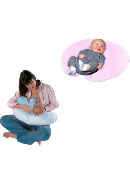 Edolika Sema Baby Emzirme ve Bebek Destek Minderi - Mavi Fiyonk