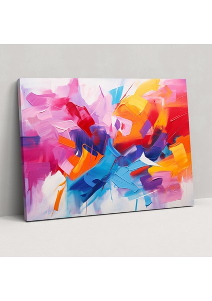 Soyut Blockchain Kanvas Tablo - Blockchain Duvar Sanatı Ev Dekorasyonu