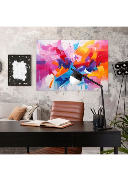 Soyut Blockchain Kanvas Tablo - Blockchain Duvar Sanatı Ev Dekorasyonu modelleri