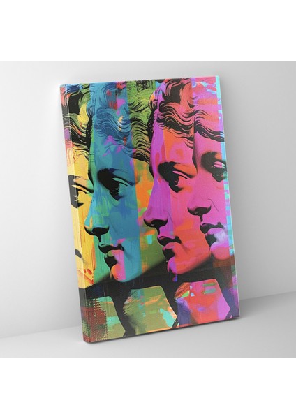 Rönesans Okulu Yeniden Tasarım Kanvas Tablo - Klasizm ve Popart Duvar Sanatı Duvar Dekorasyonu Kanvas