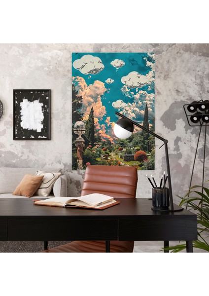 Rönesans Bahçesi Pop Art Duvar Tablosu - Klasizm ve Popart Kanvas Tablo Ev Dekorasyonu modelleri