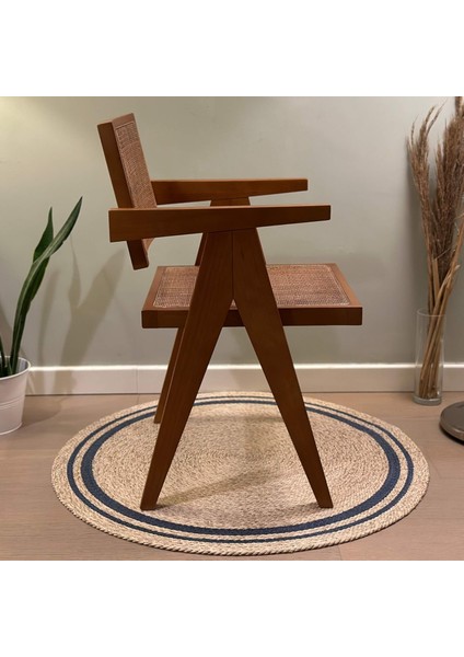 Sofia Hazeranlı Ahşap Sandalye, Ince Doğal Hazeran Örgü, Masif Gürgen Iskelet fiyatları