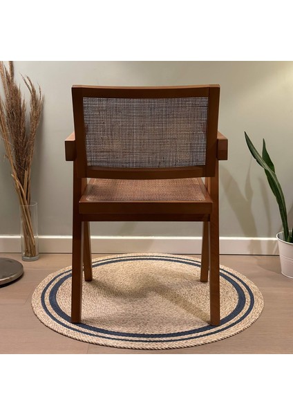 Sofia Hazeranlı Ahşap Sandalye, Ince Doğal Hazeran Örgü, Masif Gürgen Iskelet fırsatları