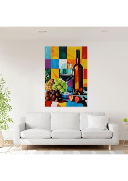 Dinamik Pop Art Natürmort Duvar Dekorasyonu - Klasizm ve Popart Kanvas Duvar Sanatı Ev Dekorasyonu modelleri