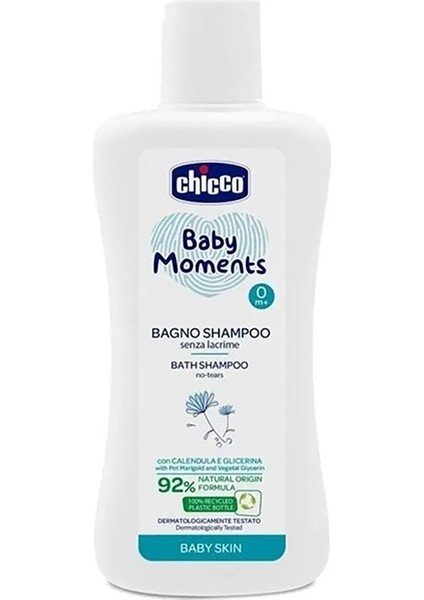 Edolika Chicco Baby Moments Doğal Saç ve Vücut Şampuan 200 ml
