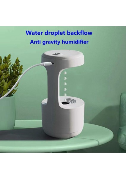 Anti Yerçekimi Nemlendirici Su Damlası Geri Akışı Sessiz Masa Üstü Dekorasyonu Yoğun Sis modelleri