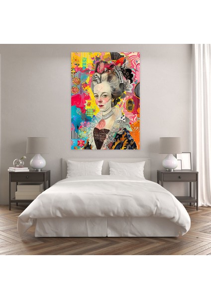 Marie Antoinette Pop Art Kanvas Tablo - Klasizm ve Popart Duvar Sanatı fiyatları