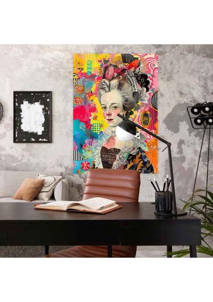 Marie Antoinette Pop Art Kanvas Tablo - Klasizm ve Popart Duvar Sanatı modelleri