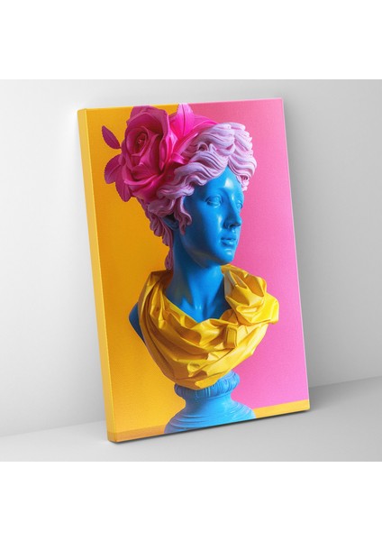 Neoklasik Pop Kanvas Tablo - Klasik ve Pop Sanat Ev Dekorasyonu Pop Sanat