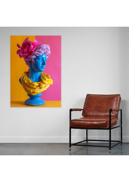 Neoklasik Pop Kanvas Tablo - Klasik ve Pop Sanat Ev Dekorasyonu Pop Sanat modelleri