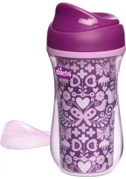 Edolika Chicco Isı Yalıtımlı Active Bardak 14 Ay+ 266 ml - Purple modelleri