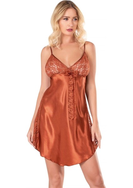Arias Closet Tarçın Saten Gecelik