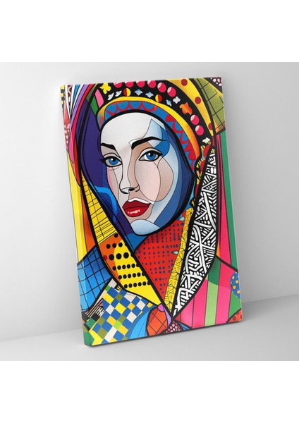 Rönesans Portresi Klasizm Pop Sanat Kanvas Tablo - Klasizm ve Pop Sanat Kanvas Tablo Kanvas Duvar Sanatı Duvar Sanatı