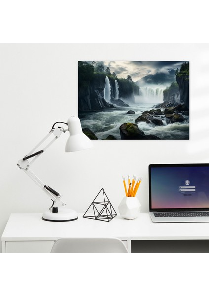 Blockchain Doğa Fotoğrafı Kanvas Tablosu - Dağlar Duvar Dekorasyonu modelleri