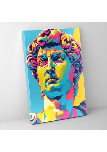 Greko-Romen Heykel Pop Art Duvar Dekorasyonu - Klasik ve Popart Duvar Dekorasyonu Kanvas Tablo Ev Dekorasyonu