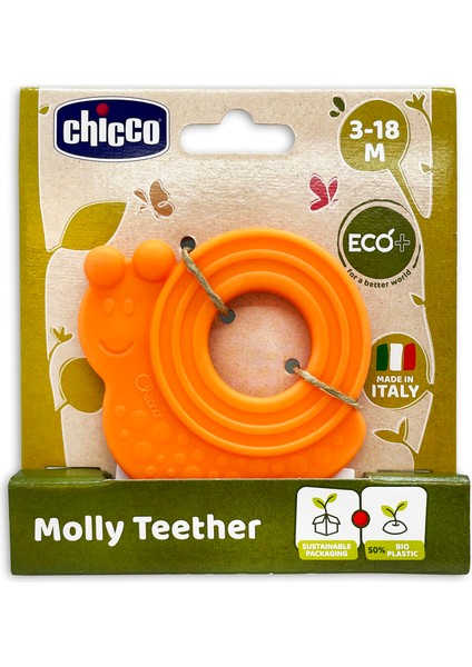 Edolika Chıcco Molly Diş Kaşıyıcı 3-18 Ay - Turuncu