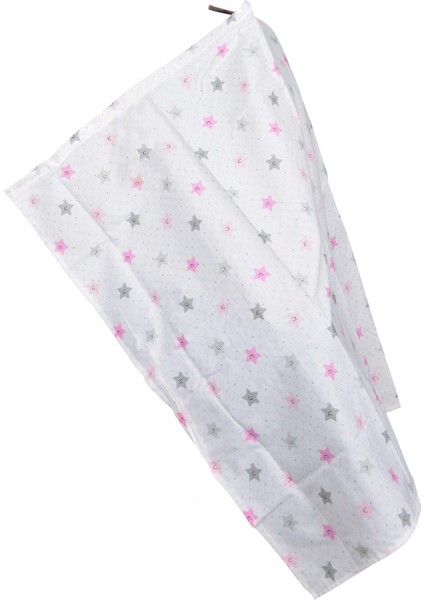 Edolika Sema Baby Çok Amaçlı Emzirme Örtüsü - Pembe Yıldız