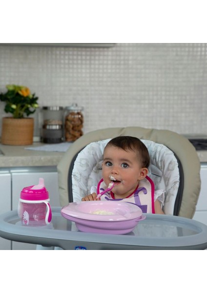 Edolika Chicco 4 Parça Beslenme Seti +6 Ay - Kız modelleri