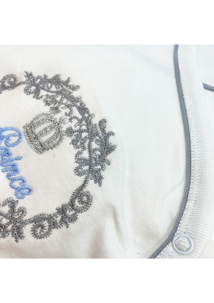 Edolika Sema Baby Prens Lüks 5 Parça Hastane Çıkışı Zıbın Seti - Mavi fiyatları