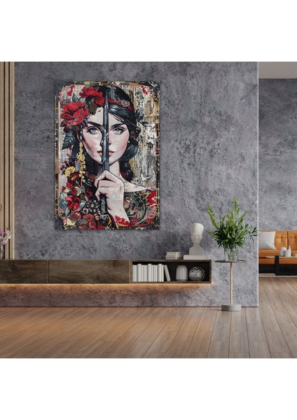 Graffiti Ortaçağ Duvar Halısı Dekorasyonu - Klasik ve Popart Klasikizm ile Pop Art Duvar Dekorasyonu Kanvas Tablo Sanatı fiyatları