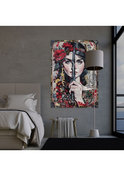 Graffiti Ortaçağ Duvar Halısı Dekorasyonu - Klasik ve Popart Klasikizm ile Pop Art Duvar Dekorasyonu Kanvas Tablo Sanatı modelleri