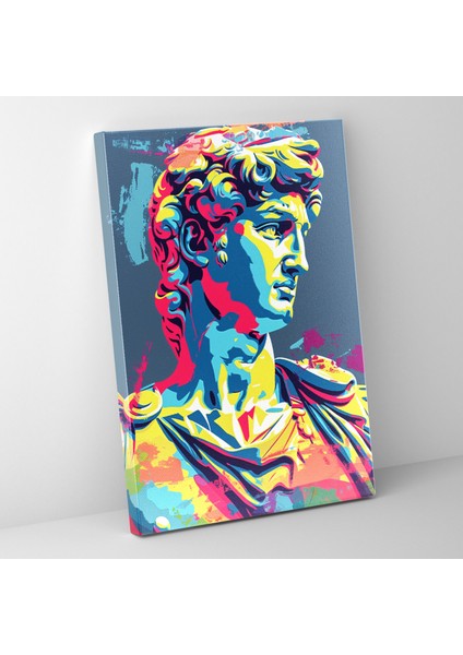 Pop Art Romalı Heykel Kanvas Tablo - Klasizm ve Pop Art Duvar Dekorasyonu