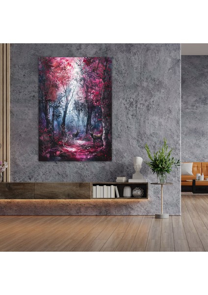 Büyülü Orman Mistik Yaratıklar Duvar Sanatı - Ashvin Harrison Kanvas Tablo Sihir modelleri