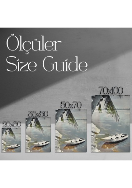 Sakin Plaj Manzarası Tablosu modelleri