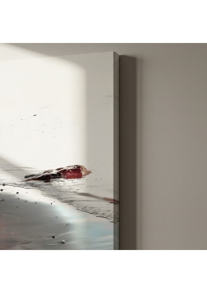 Sakin Plaj Manzarası Soyut Sanat Tablosu indirimleri