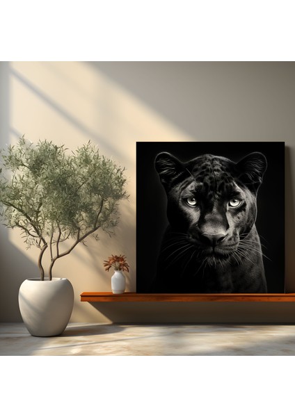 Kara Panter Kanvas Tablo - Kara Panter Zarafet Güzellik modelleri