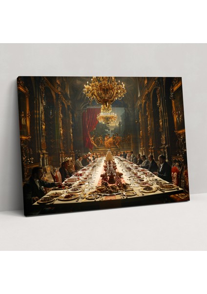 Barok Tarzı Resim Duvar Süsleme - Ev Dekorasyonu Kanvas Tablo Sanatı