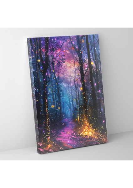 Ashvin Harrison Perde Tablo Sanatı - Perde Tablo Peri Işıkları Kanvas Tablo