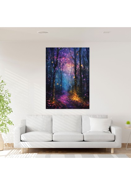 Ashvin Harrison Perde Tablo Sanatı - Perde Tablo Peri Işıkları Kanvas Tablo fiyatları