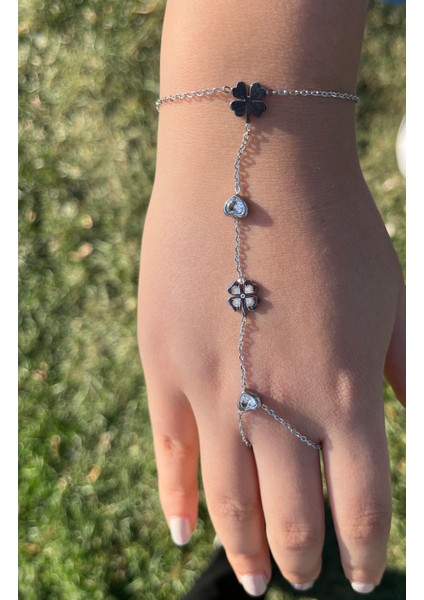 Çelik Yonca Detaylı Gümüş Şahmeran modelleri