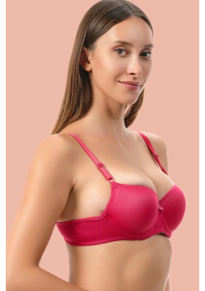 Arias Closet Kırmızı Dolgusuz Mikro Tek Sütyen