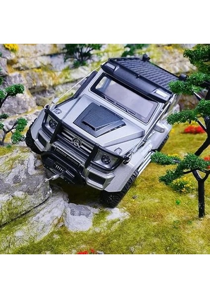 Çek Bırak Işıklı ve Sesli Off-Road Jeep Oyuncak Araba – 1:32 Ölçek, Kapılar Açılır | Gri indirimleri