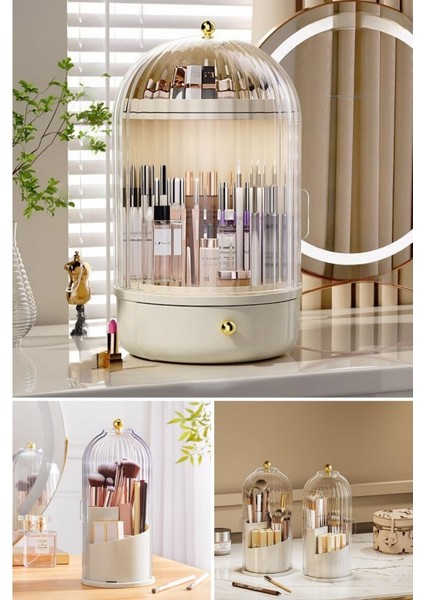 House By House Süper 2 Si 1 Arada Glow Vitrin ve Şeffaf Fırçalık Seti