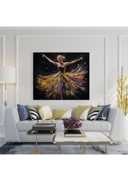 Canlı Dönme Balerin Kanvas Tablo - Balerin Kanvas Tablo Dönme Ev Dekorasyonu fiyatları