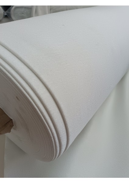 Hasır Keten Fon Perde- Beyaz - Pilesiz Düz Dikim - B2000 modelleri