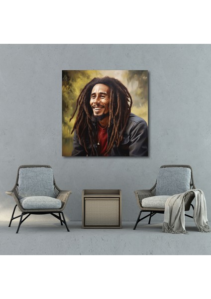 Bob Marley Duvar Sanatı - Gerçekçi Yağlı Boya Tablo - Bob Marley Bob Marley Duvar Dekorasyonu Duvar Sanatı Duvar Dekorasyonu modelleri