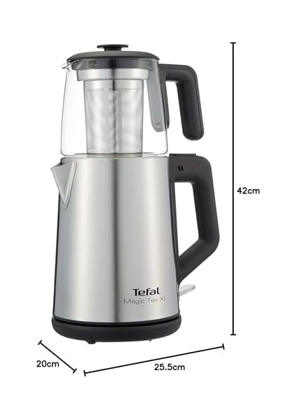 Magic Tea Xl 1650 Watt Cam Demlikli ve Paslanmaz Çelik Gövdeli Çay Makinesi - 9100046963 fiyatları