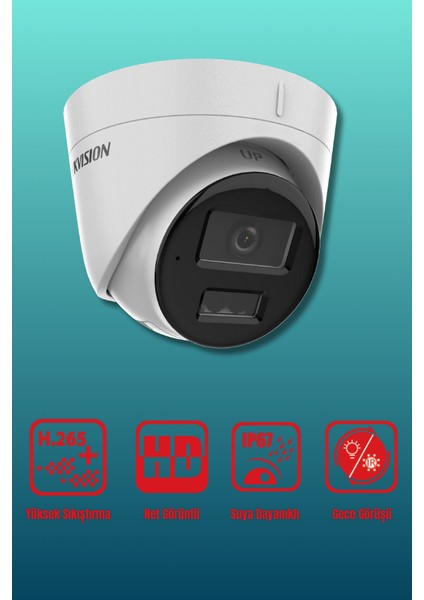 DS-2CD1343G2-LIUF 4 Mp 2.8mm Lens Ip Dome Güvenlik Kamerası indirimleri