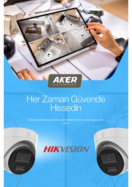 DS-2CD1343G2-LIUF 4 Mp 2.8mm Lens Ip Dome Güvenlik Kamerası