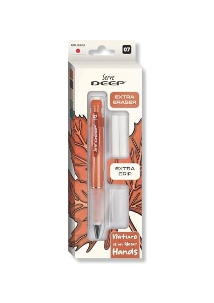 Deep Versatil Kalem 07MM- Toprak Tonları - Yedekli Set (Grip ve Silgi) Kiremit modelleri