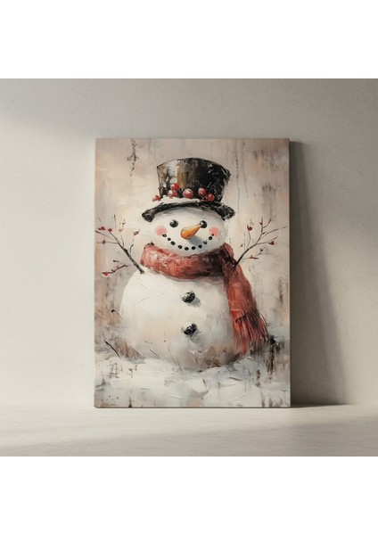 Kış Kardan Adamı Yağlıboya Tablosu fiyatları