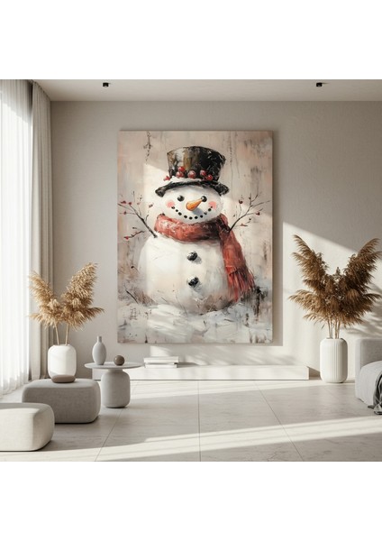 Kış Kardan Adamı Yağlıboya Tablosu fırsatları