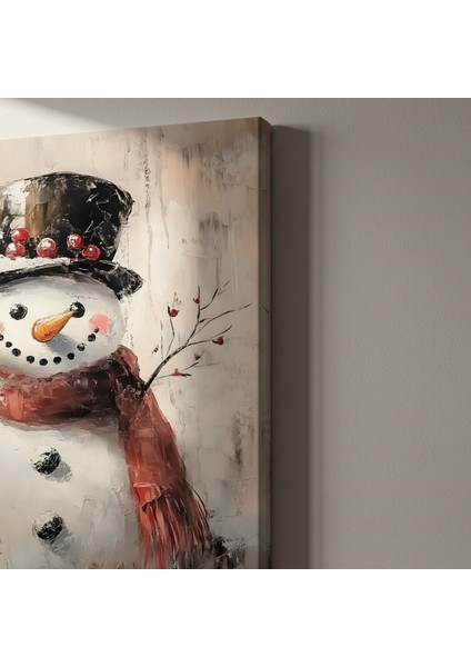 Kış Kardan Adamı Yağlıboya Tablosu indirimleri